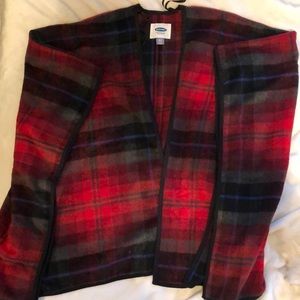 Plaid cape